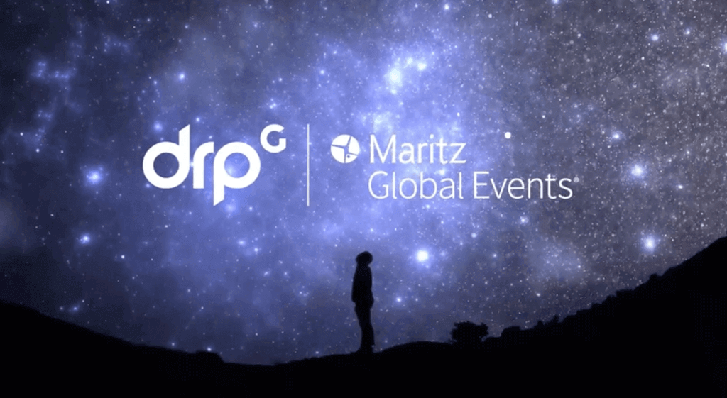 drpg and maritz logos on ethereal background